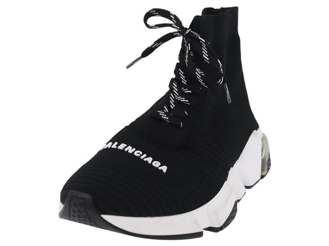 BALENCIAGA Speed Trainer Sneaker aus Canvas schwarz Auth 202736M - Ansicht 20