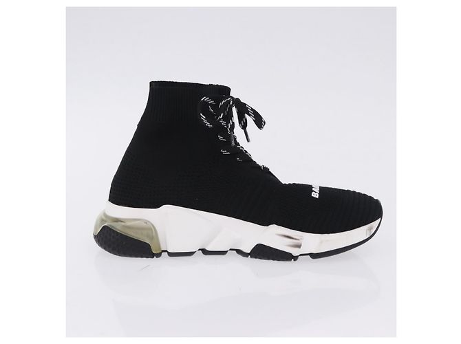BALENCIAGA Speed Trainer Sneaker aus Canvas schwarz Auth 202736M - Ansicht 22