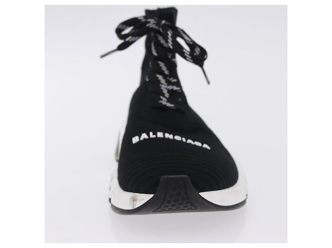 BALENCIAGA Speed Trainer Sneaker aus Canvas schwarz Auth 202736M - Ansicht 30
