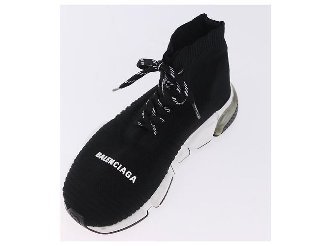 BALENCIAGA Speed Trainer Sneaker aus Canvas schwarz Auth 202736M - Ansicht 8