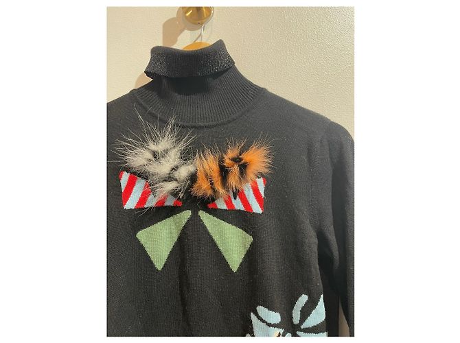Camisola Fendi de pele Preto - vista 2
