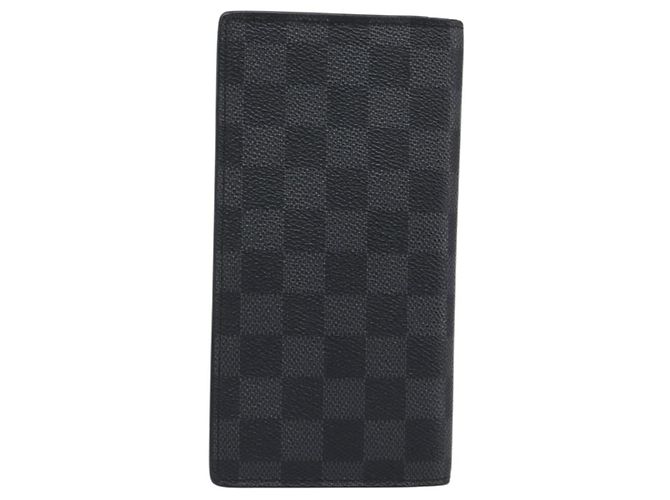 LOUIS VUITTON Damier Graphite Portefeuille Plaza Wallet N62665 LV Auth 203066V Damier ebene - vista 2