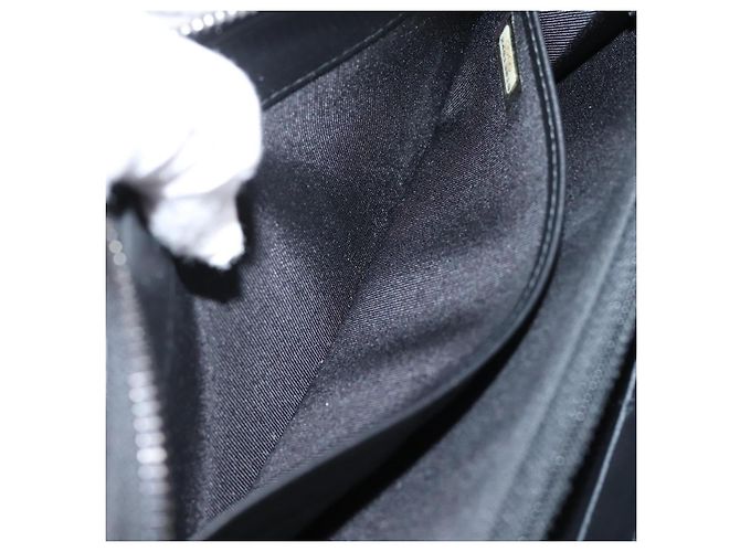Portafoglio lungo CHANEL Matelasse in pelle nera CC Auth 204111V Nero - vista 24