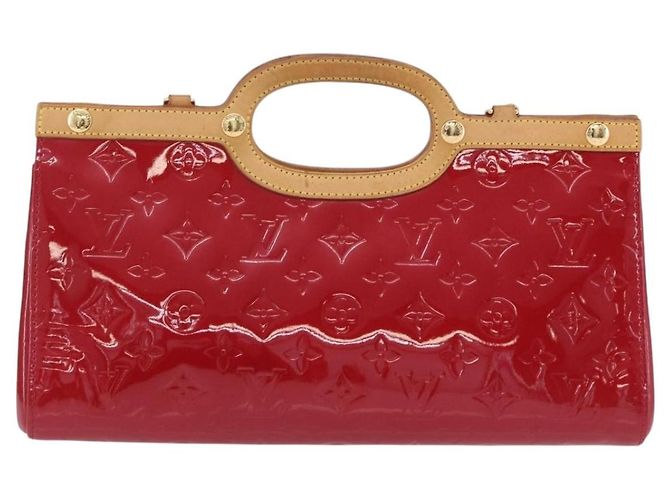 LOUIS VUITTON Monogram Vernis Roxbury Drive Pomme D'amour M91987 LV Auth 197839V Rosso - vista 13