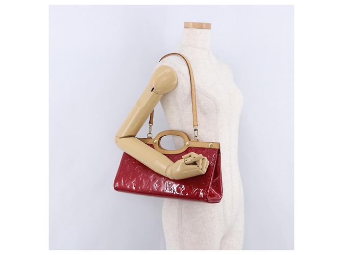 LOUIS VUITTON Monogram Vernis Roxbury Drive Pomme D'amour M91987 LV Auth 197839V Rosso - vista 33