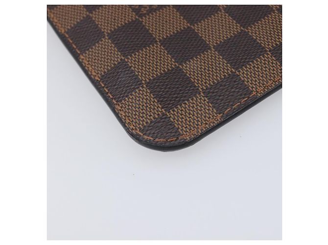 LOUIS VUITTON Damier Ebene Neverfull MM Pouch LV Auth 204437A - vista 14