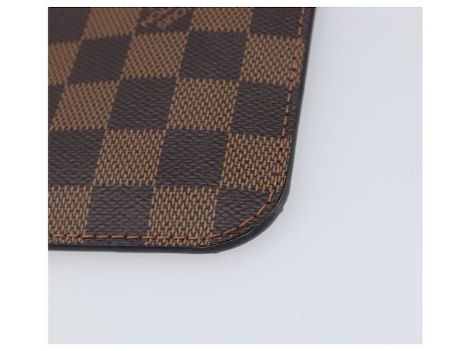LOUIS VUITTON Damier Ebene Neverfull MM Pouch LV Auth 204437A - vista 15