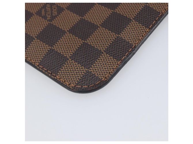 LOUIS VUITTON Damier Ebene Neverfull MM Pouch LV Auth 204437A - vista 16