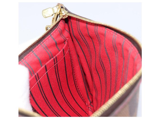 LOUIS VUITTON Damier Ebene Neverfull MM Pouch LV Auth 204437A - vista 18