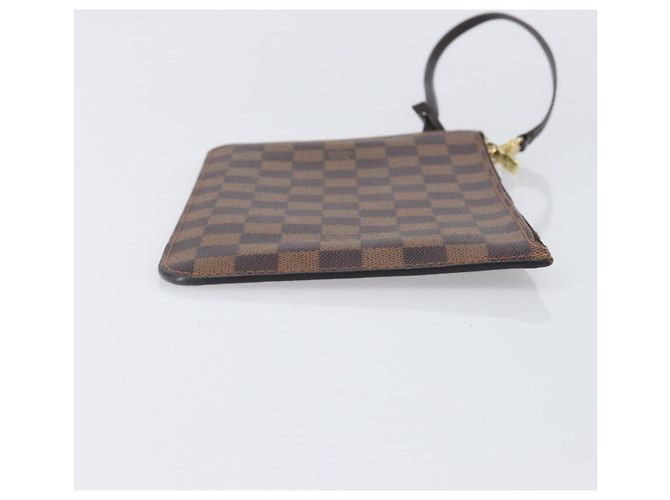 LOUIS VUITTON Damier Ebene Neverfull MM Pouch LV Auth 204437A - vista 3