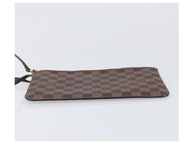 LOUIS VUITTON Damier Ebene Neverfull MM Pouch LV Auth 204437A - vista 6