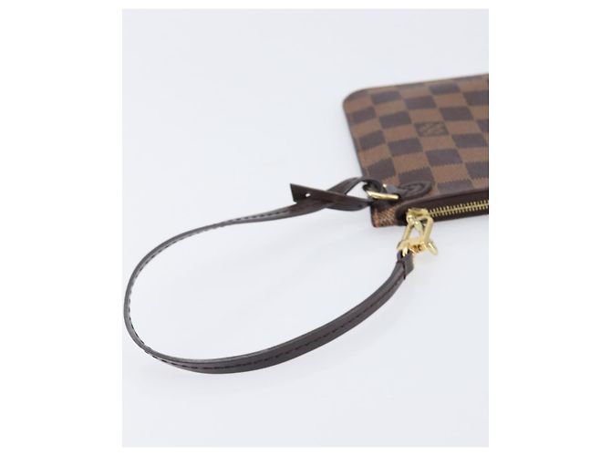 LOUIS VUITTON Damier Ebene Neverfull MM Pouch LV Auth 204437A - vista 8