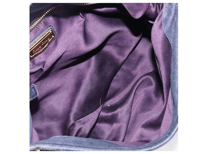 Borsa a mano Miu Miu Matelassé in pelle 2way Navy tono oro Auth 167624V Blu navy - vista 10