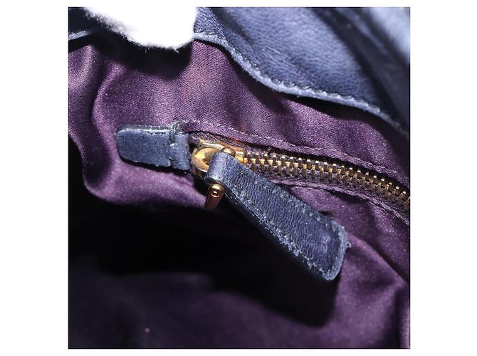 Borsa a mano Miu Miu Matelassé in pelle 2way Navy tono oro Auth 167624V Blu navy - vista 34