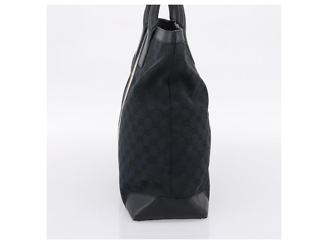 Borsa a mano GUCCI GG Canvas Nero Argento 002 1093 3444 Auth 201351 - vista 3