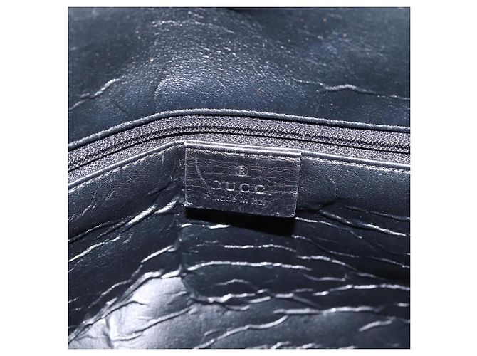 Borsa a mano GUCCI GG Canvas Nero Argento 002 1093 3444 Auth 201351 - vista 9