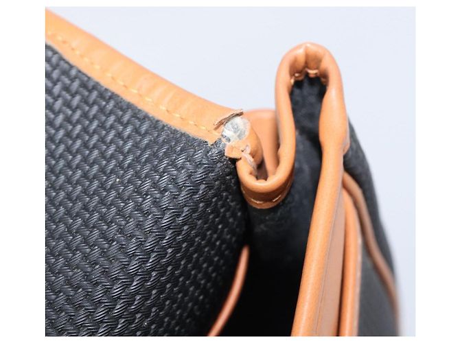 Autre Marque Borsa a tracolla SAINT LAURENT PVC Canvas Black Gold Auth 201465 Nero D'oro - vista 11
