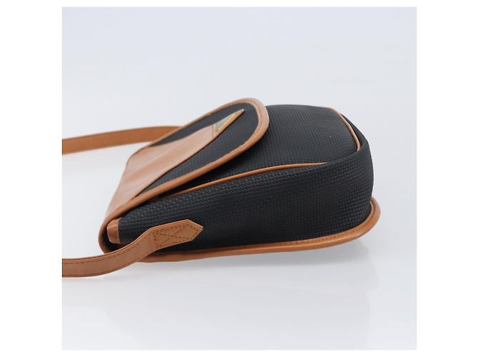 Autre Marque Borsa a tracolla SAINT LAURENT PVC Canvas Black Gold Auth 201465 Nero D'oro - vista 4