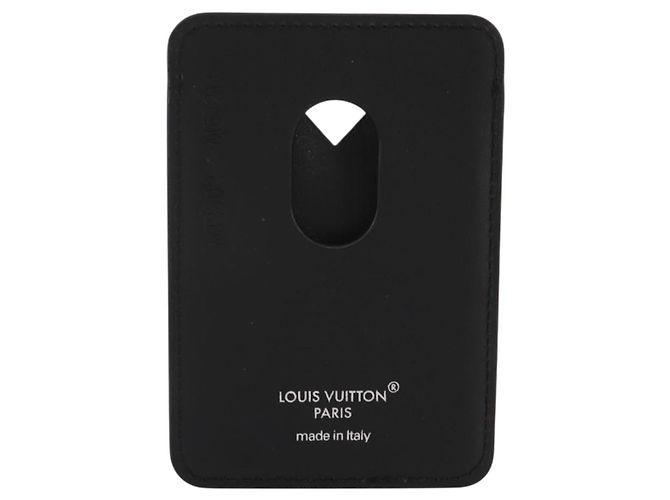 LOUIS VUITTON Monogram Eclipse Porte Cartes Magnet Card Case M12602 Auth 204803V Monograma - vista 2