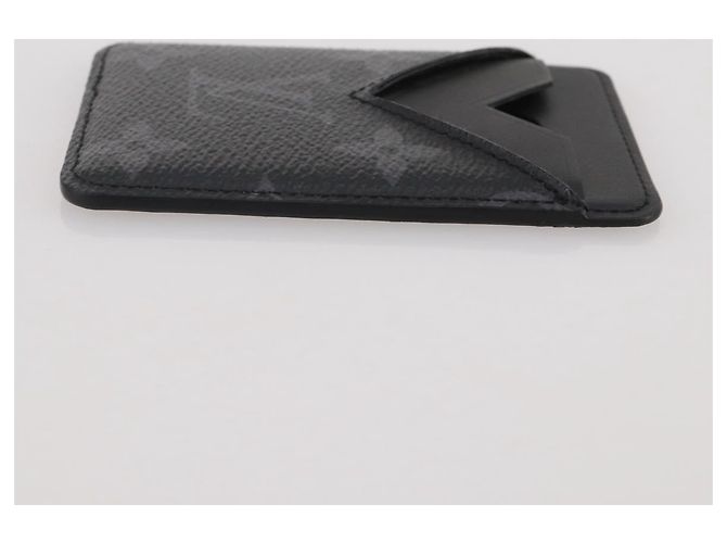 LOUIS VUITTON Monogram Eclipse Porte Cartes Magnet Card Case M12602 Auth 204803V Monograma - vista 3