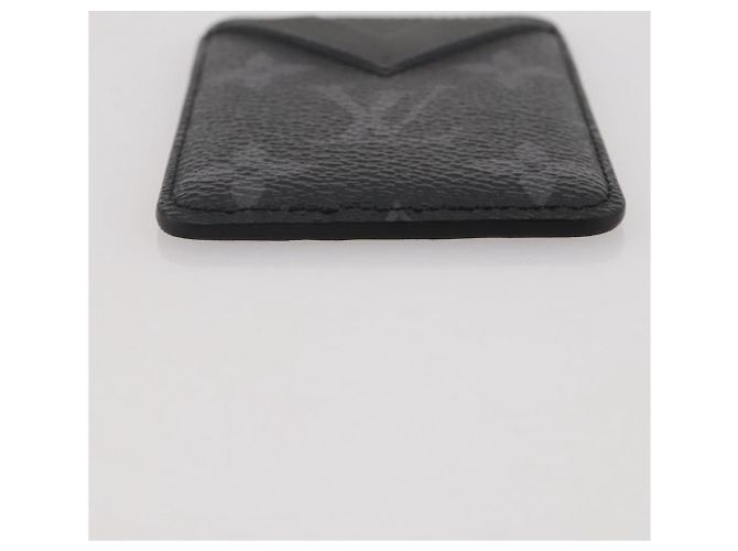 LOUIS VUITTON Monogram Eclipse Porte Cartes Magnet Card Case M12602 Auth 204803V Monograma - vista 6