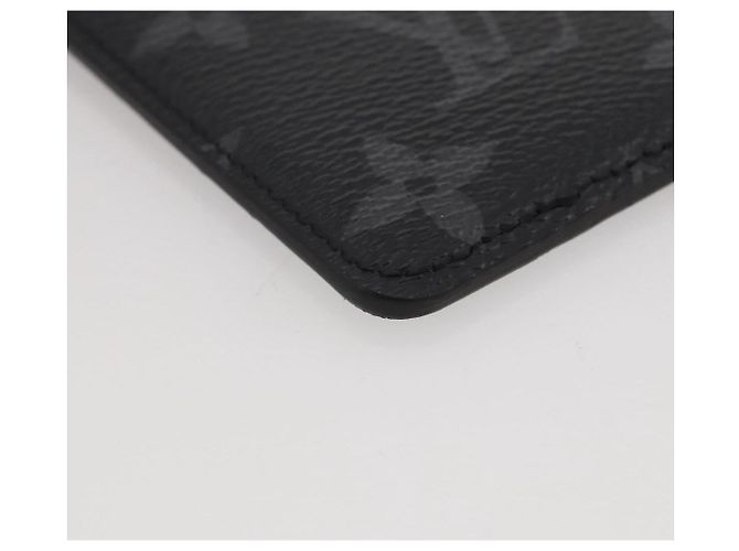 LOUIS VUITTON Monogram Eclipse Porte Cartes Magnet Card Case M12602 Auth 204803V Monograma - vista 7