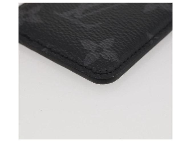 LOUIS VUITTON Monogram Eclipse Porte Cartes Magnet Card Case M12602 Auth 204803V Monograma - vista 8