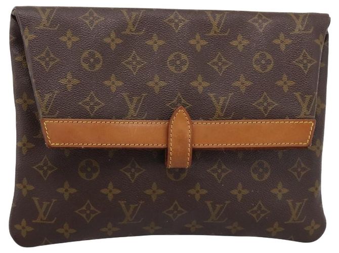 LOUIS VUITTON Monogram Pochette Priant Clutch Bag M51805 LV Auth 201350 Monogramma - vista 13
