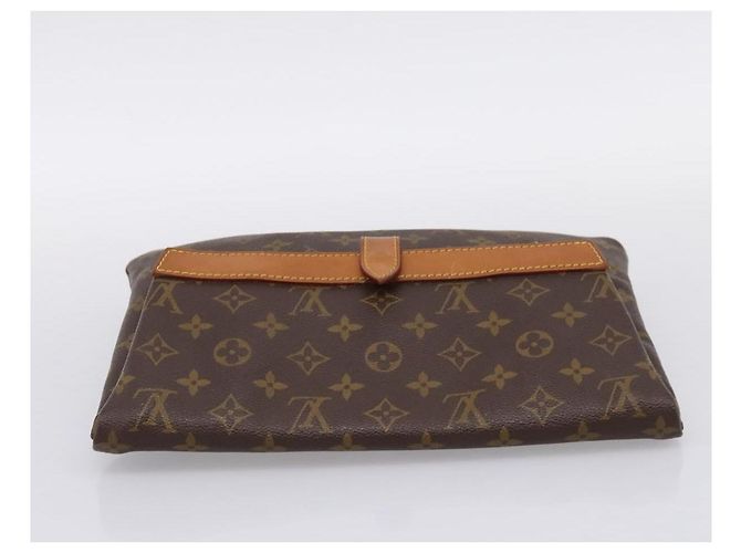 LOUIS VUITTON Monogram Pochette Priant Clutch Bag M51805 LV Auth 201350 Monogramma - vista 5