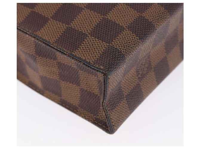 LOUIS VUITTON Damier Ebene Poche Toilette 26 Pouch N47543 LV Auth 202941 - vista 15
