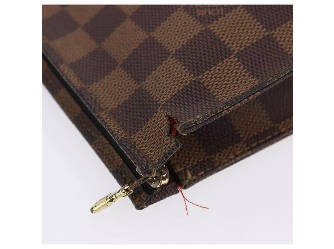 LOUIS VUITTON Damier Ebene Poche Toilette 26 Pouch N47543 LV Auth 202941 - vista 5