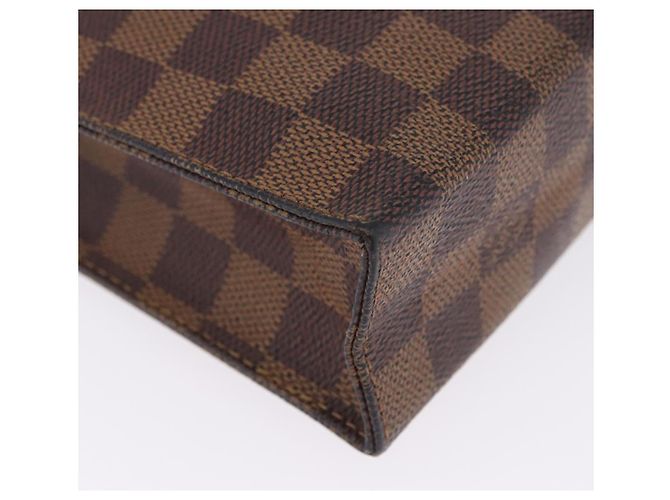 LOUIS VUITTON Damier Ebene Poche Toilette 26 Pouch N47543 LV Auth 202941 - vista 8