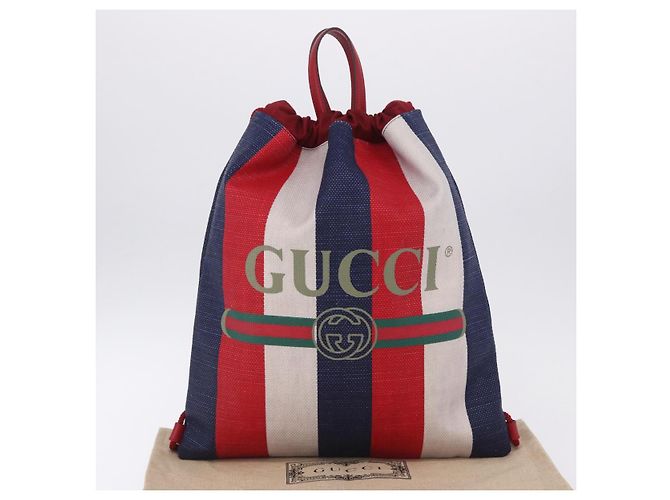 GUCCI Drawstring Backpack Canvas Multicolor 473872 Auth 202580V Multiple colors - view 12