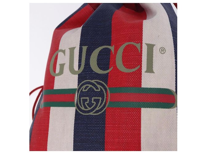 GUCCI Drawstring Backpack Canvas Multicolor 473872 Auth 202580V Multiple colors - view 22
