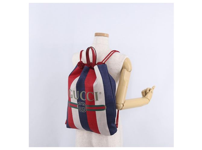GUCCI Drawstring Backpack Canvas Multicolor 473872 Auth 202580V Multiple colors - view 28