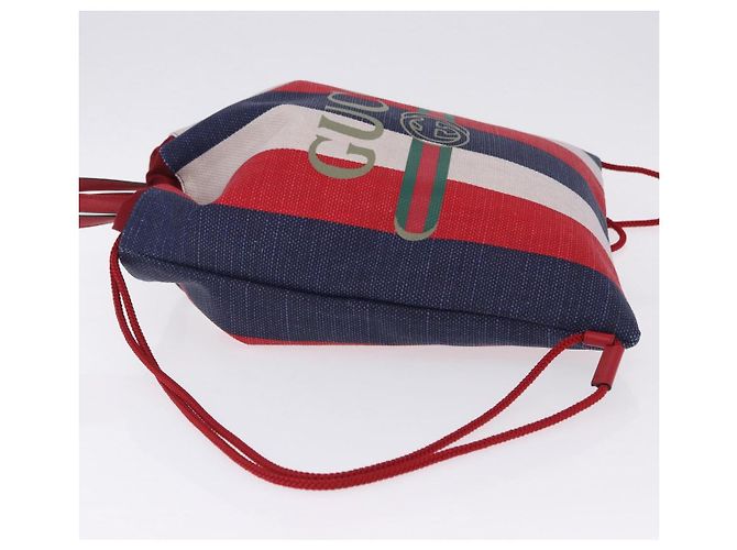 GUCCI Drawstring Backpack Canvas Multicolor 473872 Auth 202580V Multiple colors - view 5