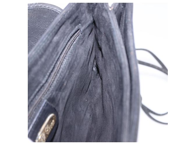 Bolsa de Ombro GUCCI em Couro Preta e Dourada 007 49 5548 Auth 203424 Preto Dourado - vista 25