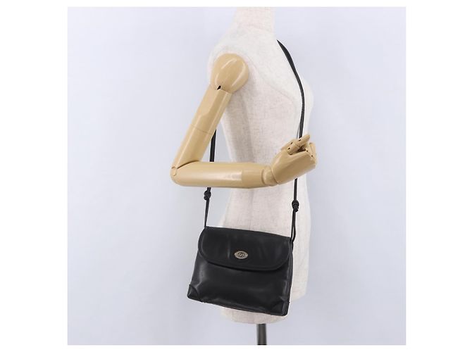 Bolsa de Ombro GUCCI em Couro Preta e Dourada 007 49 5548 Auth 203424 Preto Dourado - vista 32