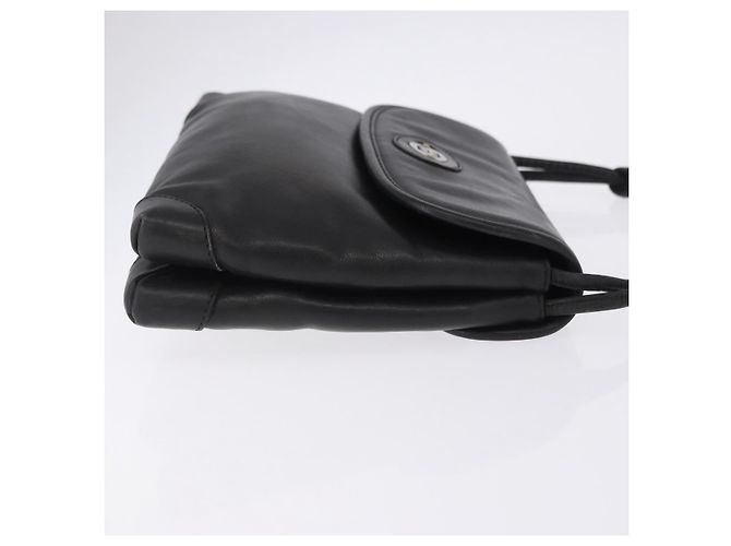 Bolsa de Ombro GUCCI em Couro Preta e Dourada 007 49 5548 Auth 203424 Preto Dourado - vista 5