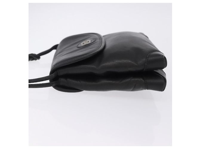 Bolsa de Ombro GUCCI em Couro Preta e Dourada 007 49 5548 Auth 203424 Preto Dourado - vista 6