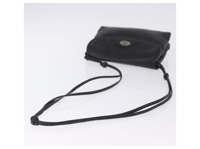 Bolsa de Ombro GUCCI em Couro Preta e Dourada 007 49 5548 Auth 203424 Preto Dourado - vista 8