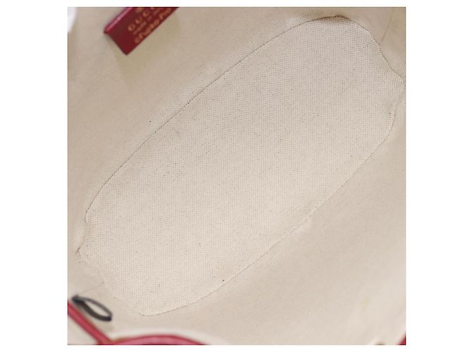Borsa GUCCI Micro GG Supreme x Doraemon Fujiko Pro PVC Beige 655597 Auth 204039SM D'oro - vista 10