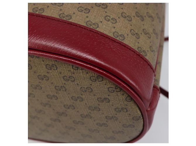 Borsa GUCCI Micro GG Supreme x Doraemon Fujiko Pro PVC Beige 655597 Auth 204039SM D'oro - vista 16