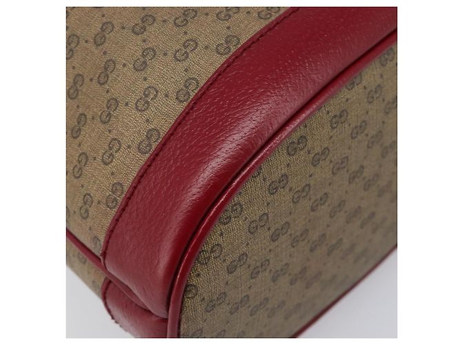 Borsa GUCCI Micro GG Supreme x Doraemon Fujiko Pro PVC Beige 655597 Auth 204039SM D'oro - vista 17