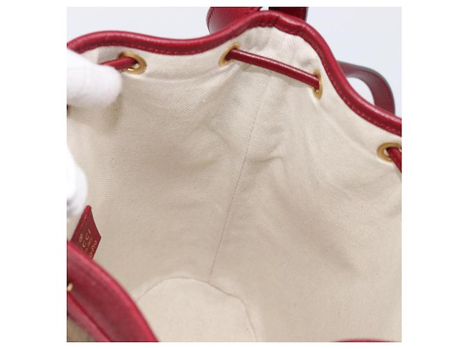 Borsa GUCCI Micro GG Supreme x Doraemon Fujiko Pro PVC Beige 655597 Auth 204039SM D'oro - vista 21
