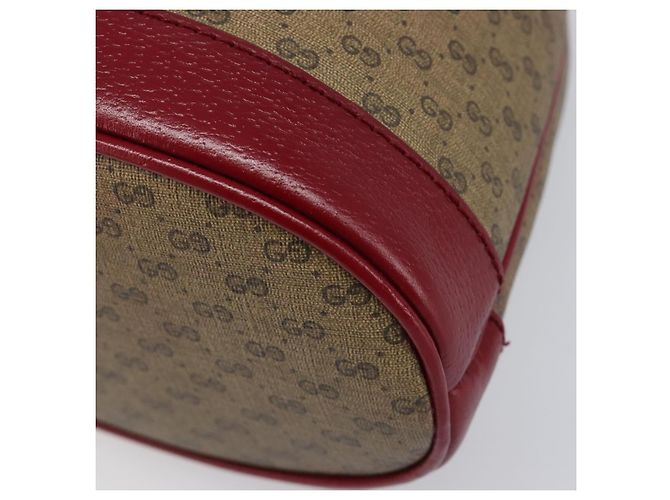 Borsa GUCCI Micro GG Supreme x Doraemon Fujiko Pro PVC Beige 655597 Auth 204039SM D'oro - vista 9