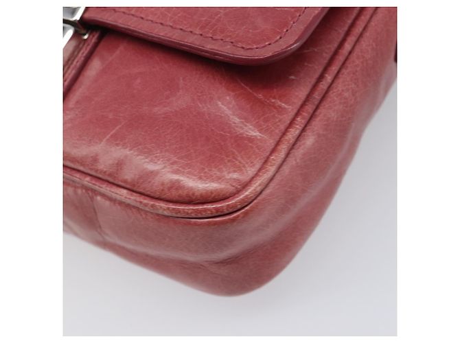 Borsa a tracolla Miu Miu Vitellolux Pink Silver Auth 203688A Argento Rosa - vista 15