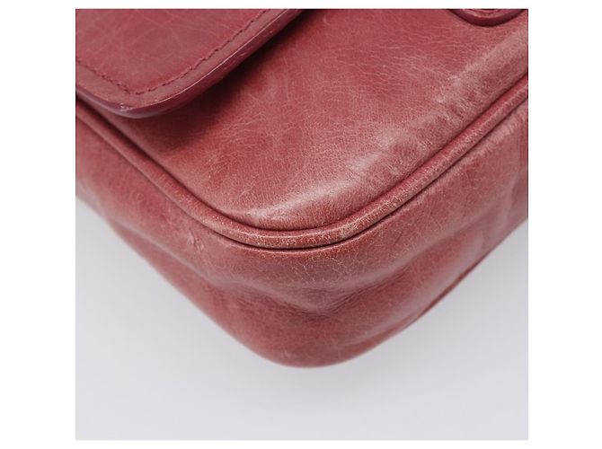 Borsa a tracolla Miu Miu Vitellolux Pink Silver Auth 203688A Argento Rosa - vista 16