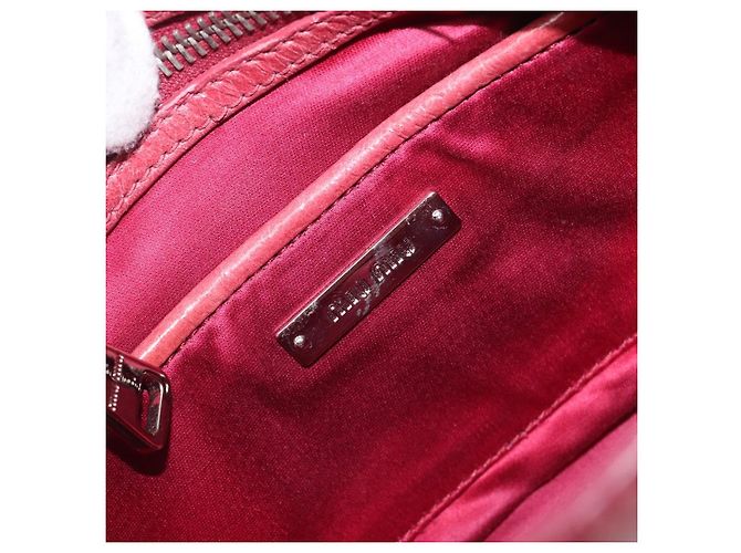 Borsa a tracolla Miu Miu Vitellolux Pink Silver Auth 203688A Argento Rosa - vista 23
