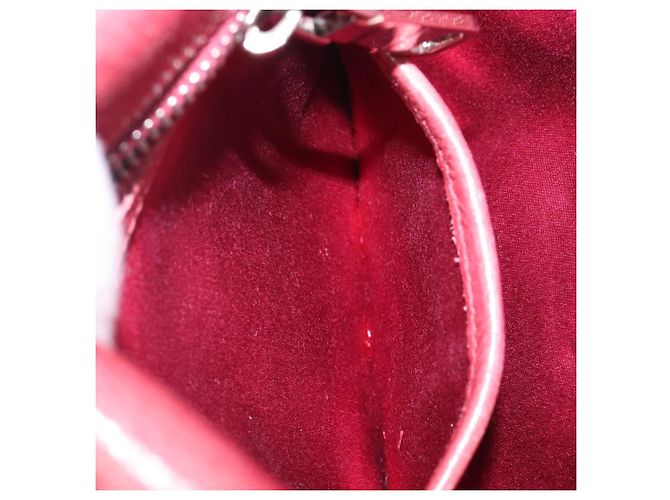 Borsa a tracolla Miu Miu Vitellolux Pink Silver Auth 203688A Argento Rosa - vista 28